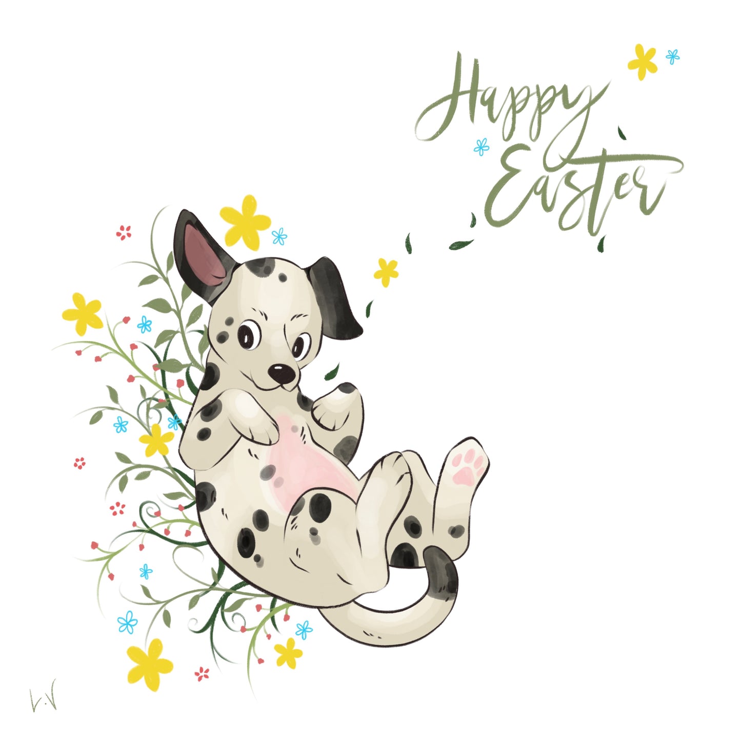 Happy Easter - Dalmatian
